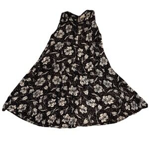 La D Da Vintage Floral Rayon boho Sleeveless Midi Dress